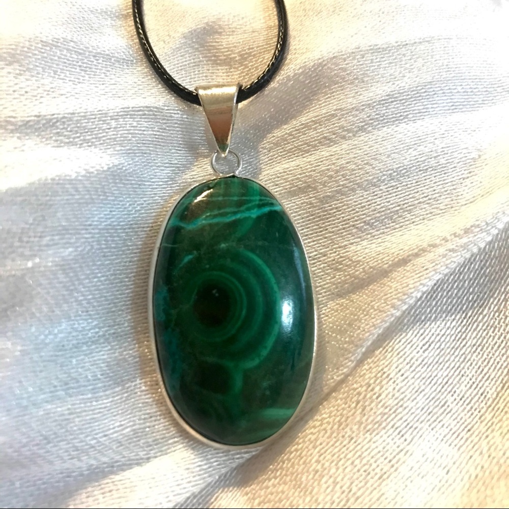 Malachite Cabochon Pendant